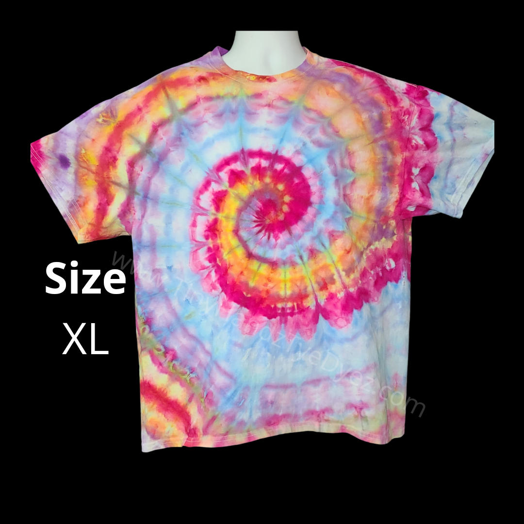 Colortone Emerald Surge Spiral Tie Dye T Shirt XXL