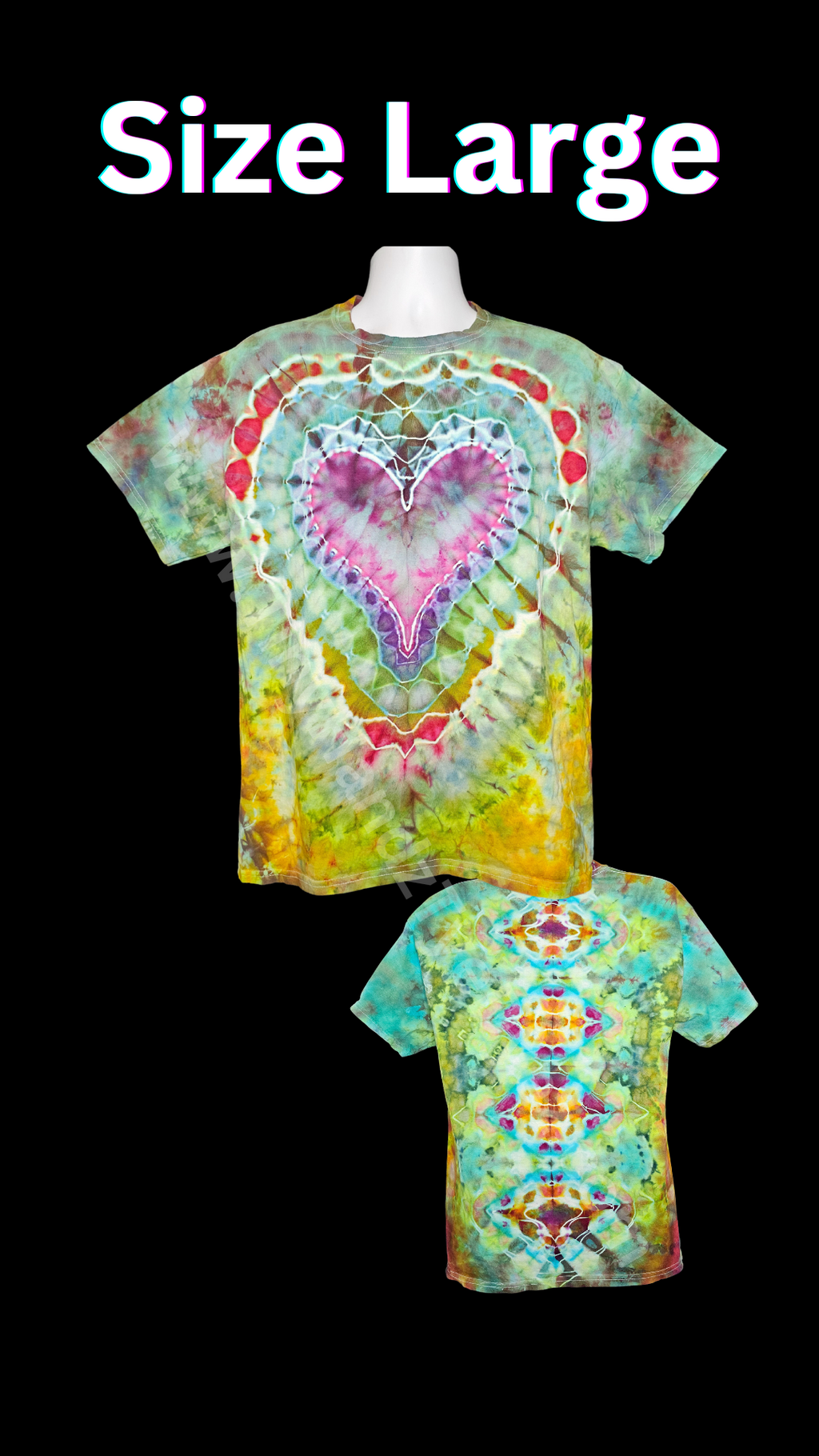 Lace Heart Ice Dye