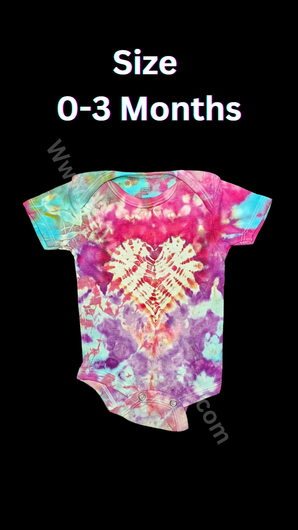 Baby Ice-Dye Heart