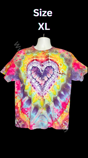 Lace Heart Ice Dye