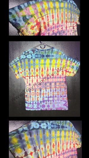 Hippie plaid Ice Dye