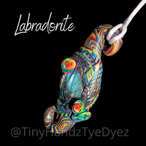 Rainbow Erosion Labradorite Dreamer Pendant