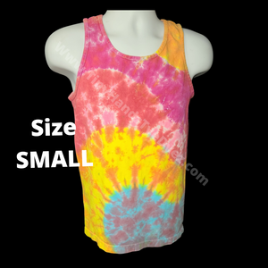 Sweeping sunrise Tie dyed tank top