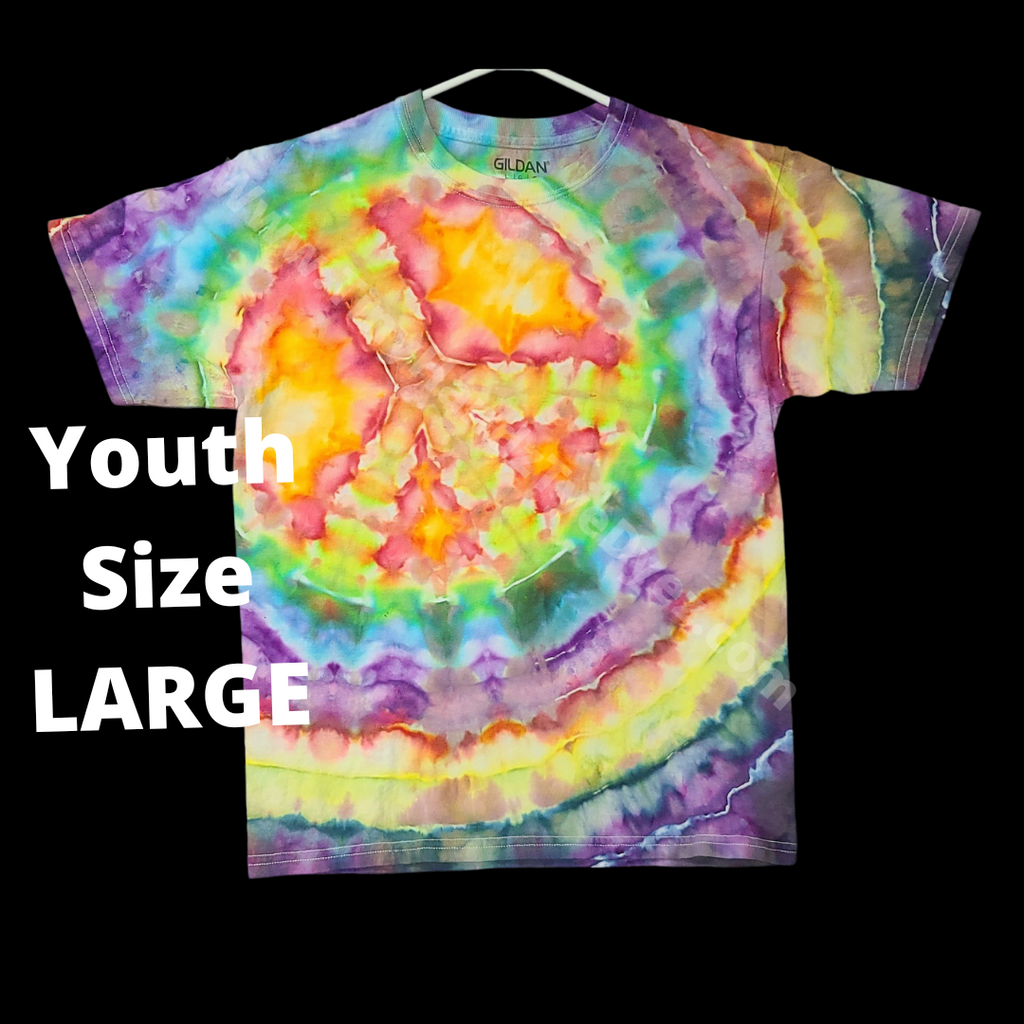 Give Peace a Chance Youth Ice Dyed Tshirt