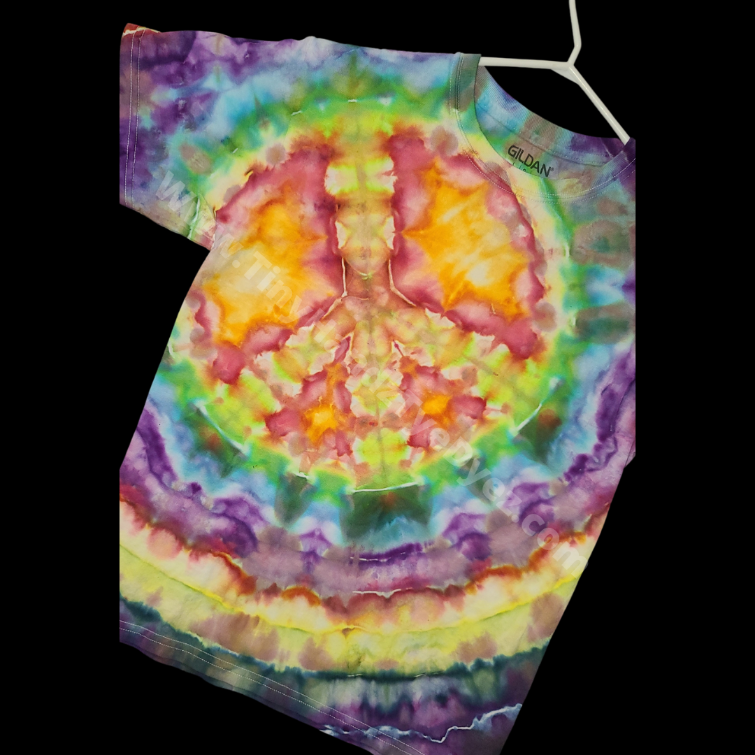 Give Peace a Chance Youth Ice Dyed Tshirt