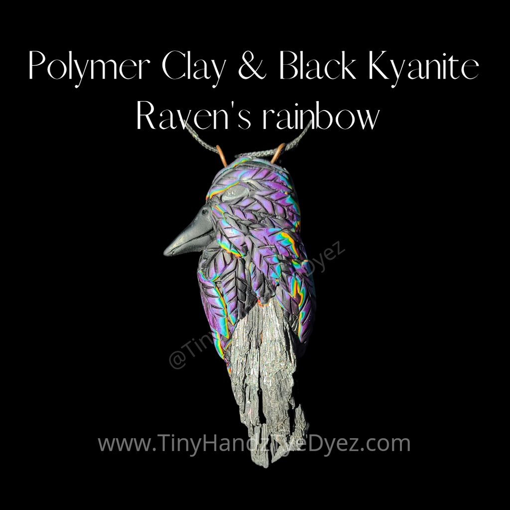 Black Kyanite Raven's Rainbow