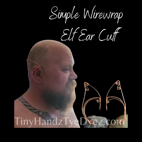 Copper Elf ear cuffs- Simplistic Large – Tiny Handz TyeDyez: Tie