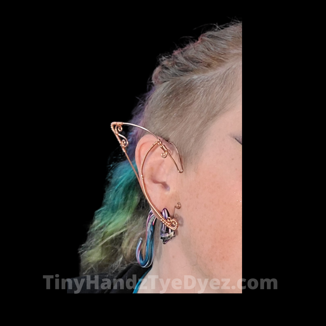 Copper Elf ear cuffs- Simplistic Large