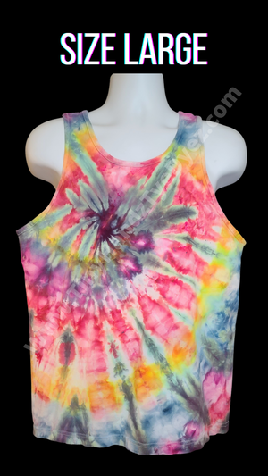 Ice dye spiral Tank top