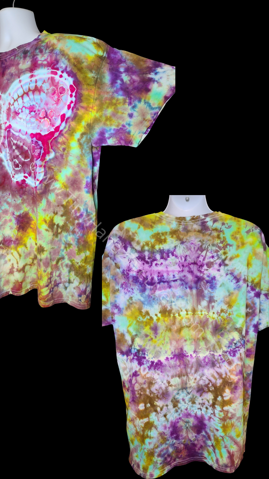 Butterfly ice dyed Tshirt