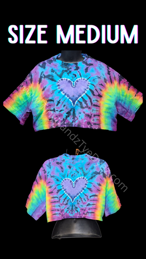 Purple Heart Rainbow Crop top