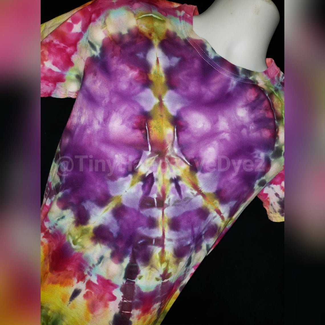 Peace sign Ice dye