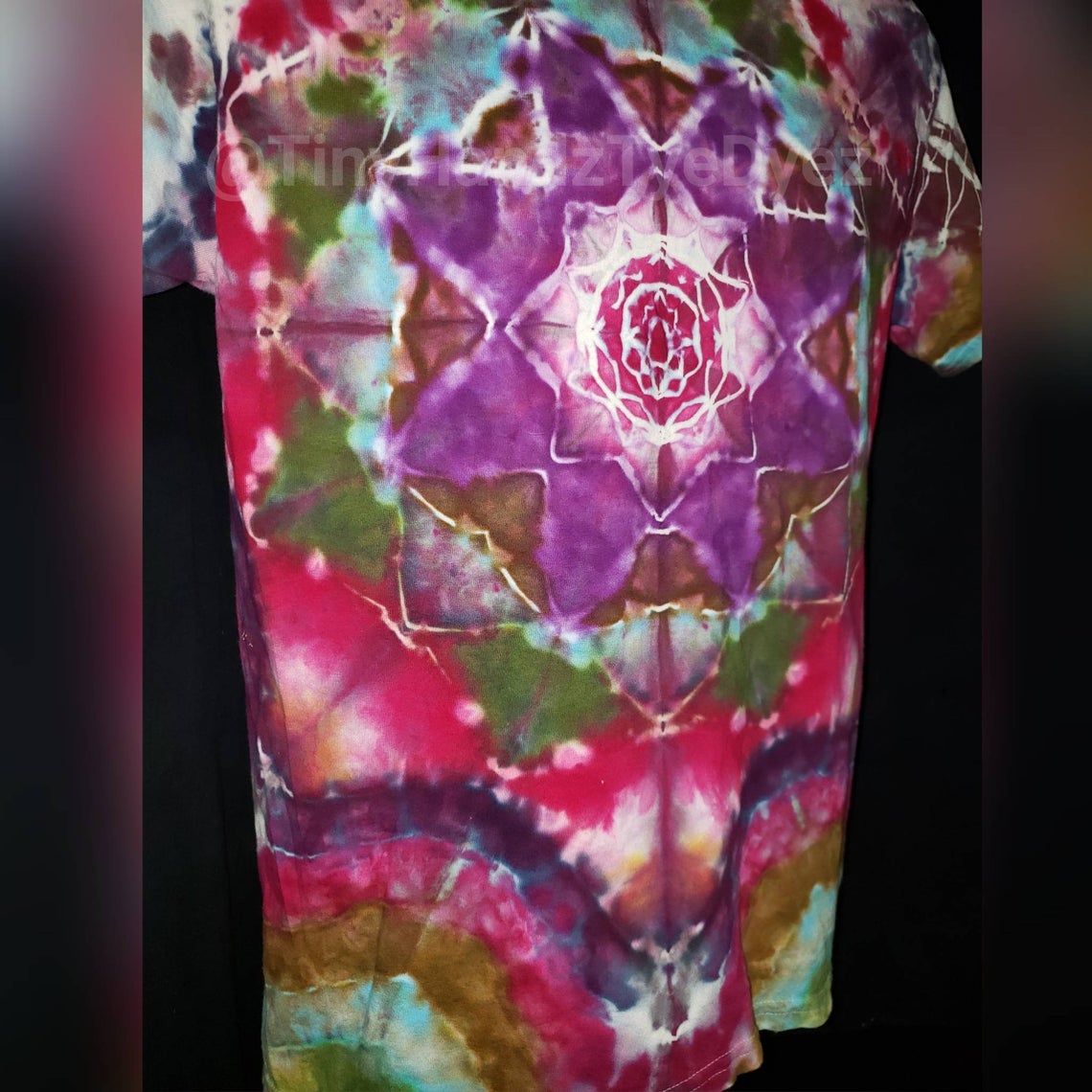 Mandala Magic/ Sacred Geometry Tie Dye Tshirt